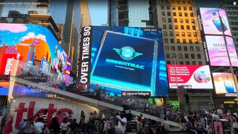 Greentrac in New York's Times Square